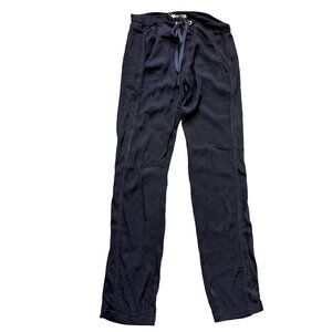 XCVI Women's Pants XS Neola Black Relaxed Drawstring Waist Jogger Loungewear NEW